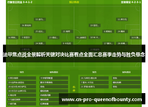 法甲焦点战全景解析关键对决比赛看点全面汇总赛季走势与胜负悬念